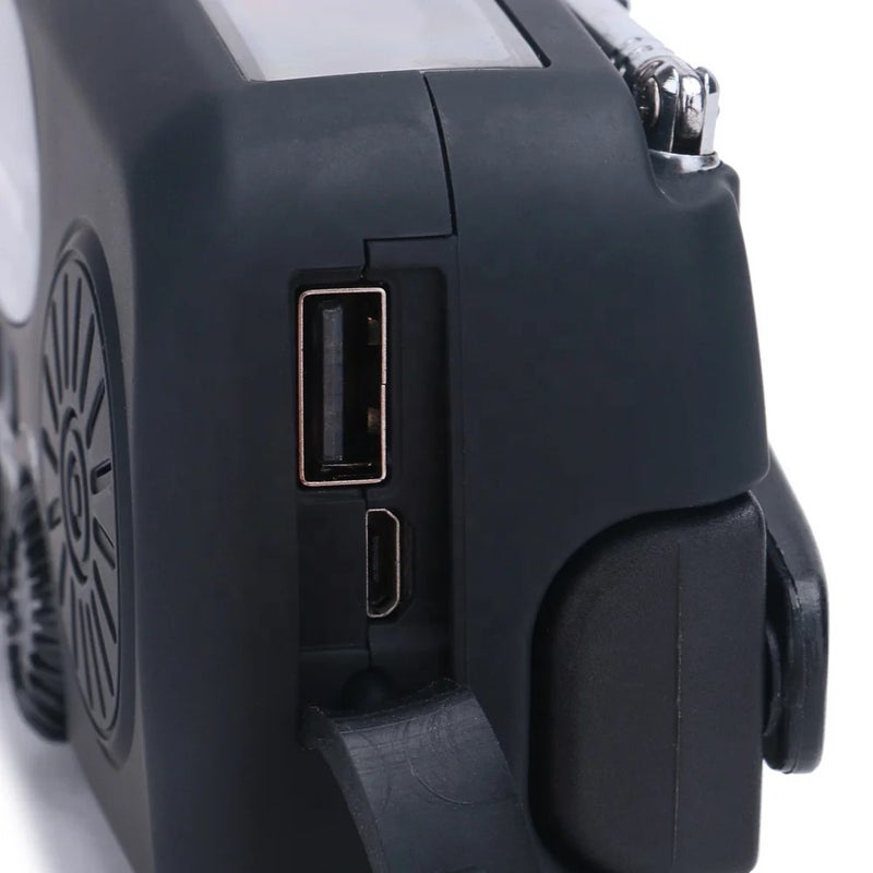 Bluejw Emergency Radio Hand Crank Solar/Dynamo Powered FM/AM/WB Weather Radio with LED Flashlight & Phone Charger - Portable Waterproof Handheld Flashlight for Outdoor Survival - Image 5